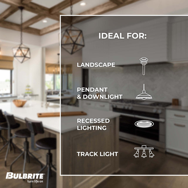 620150 - MR16 Clear Halogen Light Bulb with GU10 Base - 36 Degree Beam Spread - 50 Watt - 6 Pack