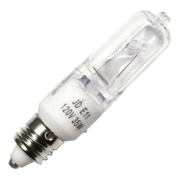 610050 - T4 Mini Candelabra Halogen Light Bulb - 50 Watt - 5 Pack