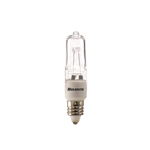 610050 - T4 Mini Candelabra Halogen Light Bulb - 50 Watt - 5 Pack