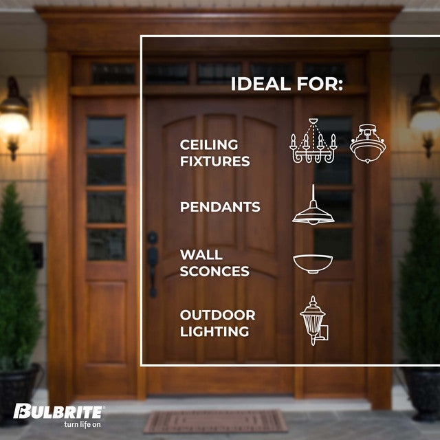 610076 - T4 Mini Candelabra Halogen Light Bulb - 75 Watt - 5 Pack