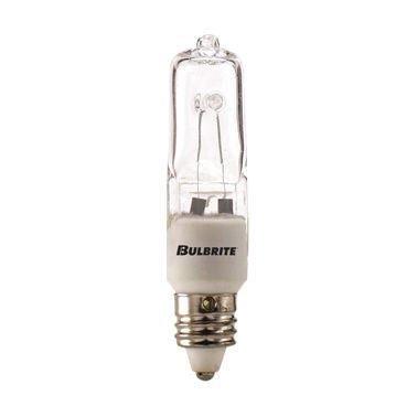 610101 - T4 Mini Candelabra Halogen Light Bulb - 100 Watt - 5 Pack