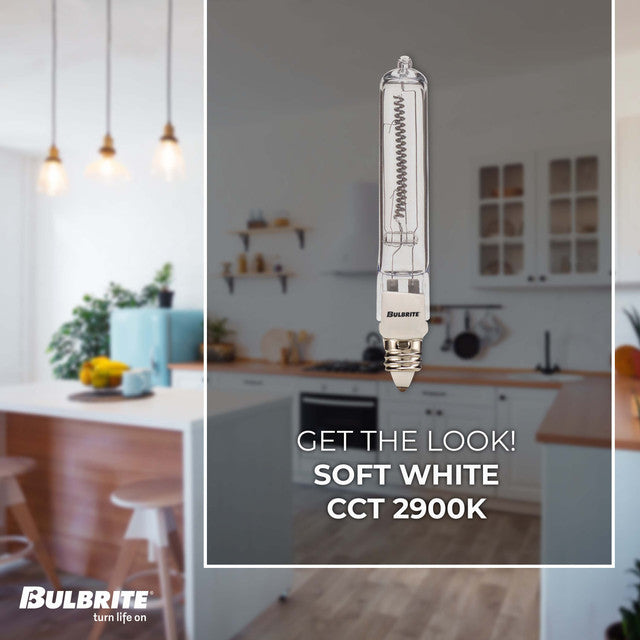 610500 - T4 Mini Candelabra Halogen Light Bulb - 500 Watt - 5 Pack