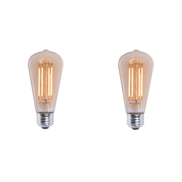 776801 - Filaments Dimmable ST18 LED Light Bulb - 5 Watt - 2200K - 2 Pack