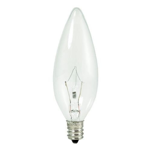 460060 - Krypton Torpedo B10 Candelabra Light Bulb - 60 Watt - 20 Pack
