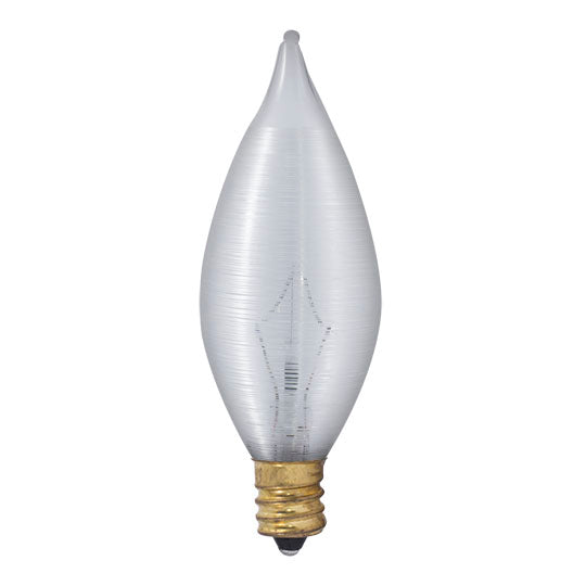 430040 - Spunlite Satin Candelabra Light Bulb - 40 Watt - 10 Pack