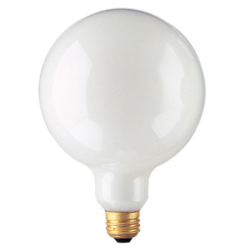 350150 - Globe G40 Frosted Medium Base Light Bulb - 150 Watt - 12 Pack