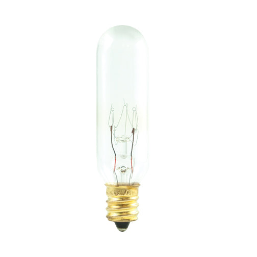 707415 - T6 Tubular Clear Appliance / Amusement Light Bulb - 15 Watt - 145 Volt - 25 Pack