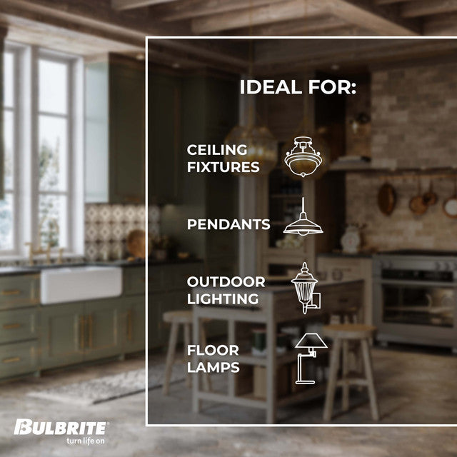 134019 - Nostalgic Thread Medium Base ST18 Light Bulb - 40 Watt - 4 Pack