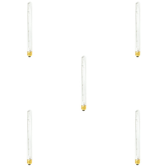 705140 - Tubular T8 Showcase, Aquarium Clear Light Bulb - 40 Watt - 5 Pack