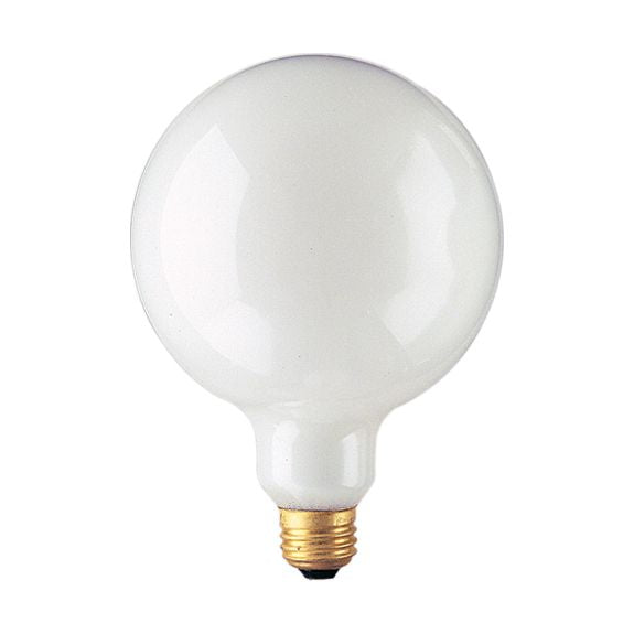 350100 - Globe G40 Frosted Medium Base Light Bulb - 100 Watt - 12 Pack