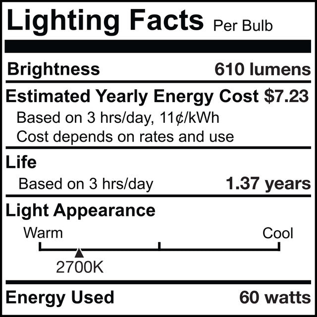 351060 - Globe G40 Clear Medium Base Light Bulb - 60 Watt - 12 Pack