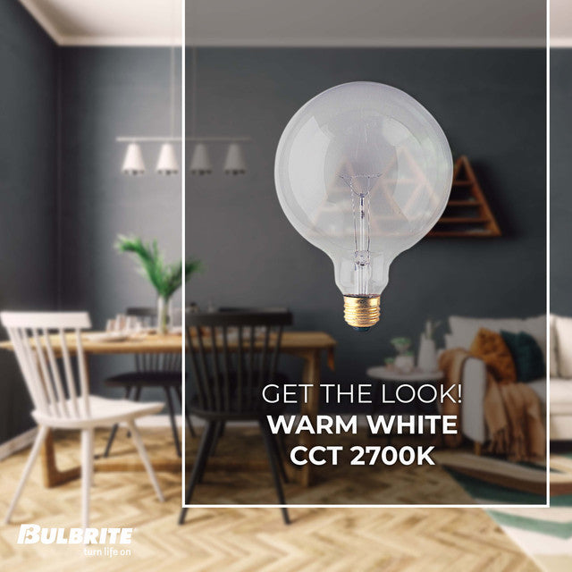 351060 - Globe G40 Clear Medium Base Light Bulb - 60 Watt - 12 Pack