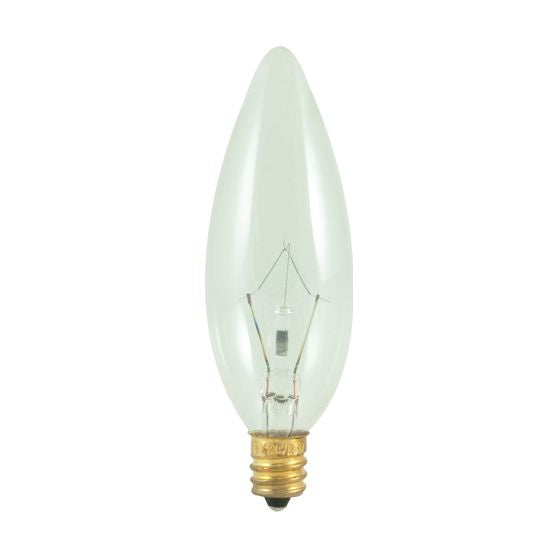 400040 - Torpedo B10 Candelabra Light Bulb - 40 Watt - 50 Pack