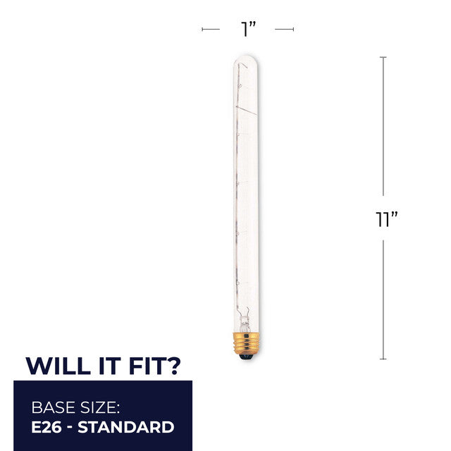 705175 - Tubular T8 Showcase, Aquarium Clear Light Bulb - 75 Watt - 5 Pack