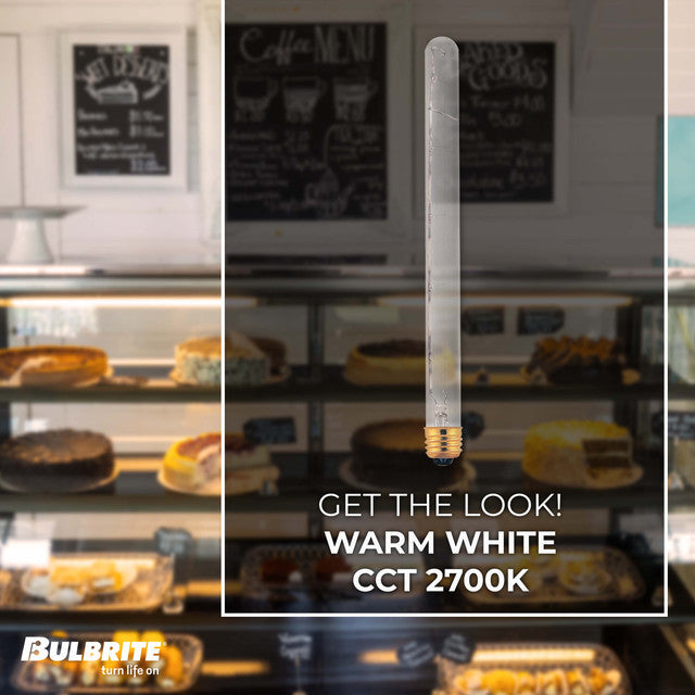 705175 - Tubular T8 Showcase, Aquarium Clear Light Bulb - 75 Watt - 5 Pack