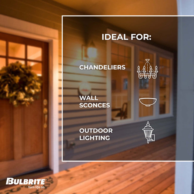 414025 - Decorative Tear Drop Candelabra Bulb - 25 Watt - 14 Pack