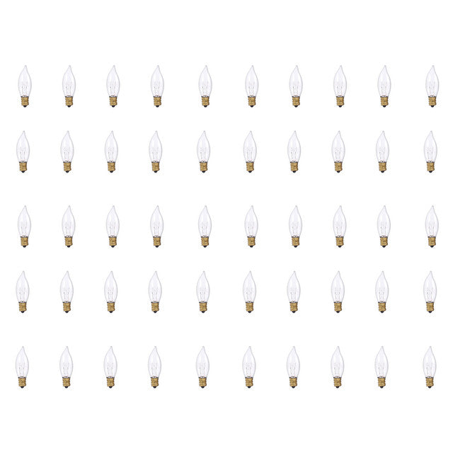 403115 - Bent Tip CA8 Decorative Candelabra Bulb - 15 Watt - 50 Pack