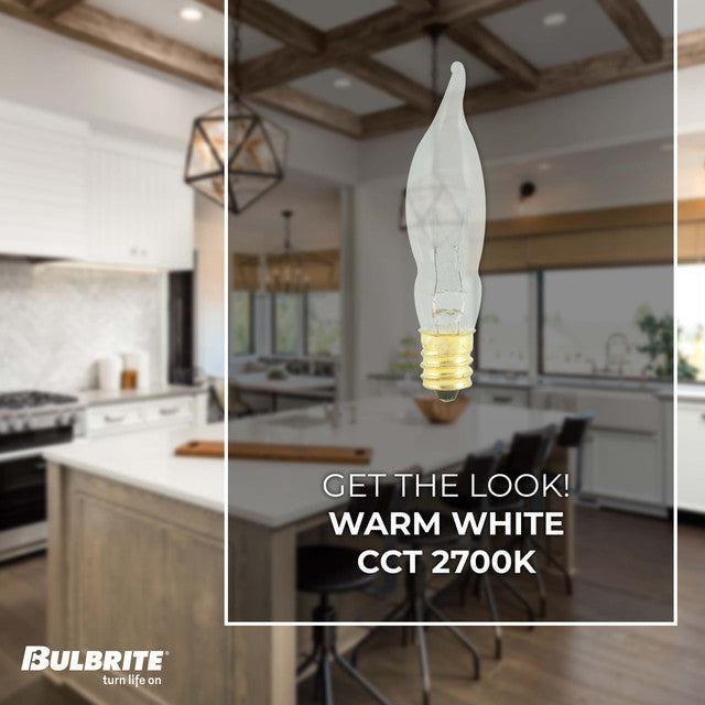 403307 - Bent Tip CA5 Decorative Candelabra Bulb - 7.5 Watt - 50 Pack