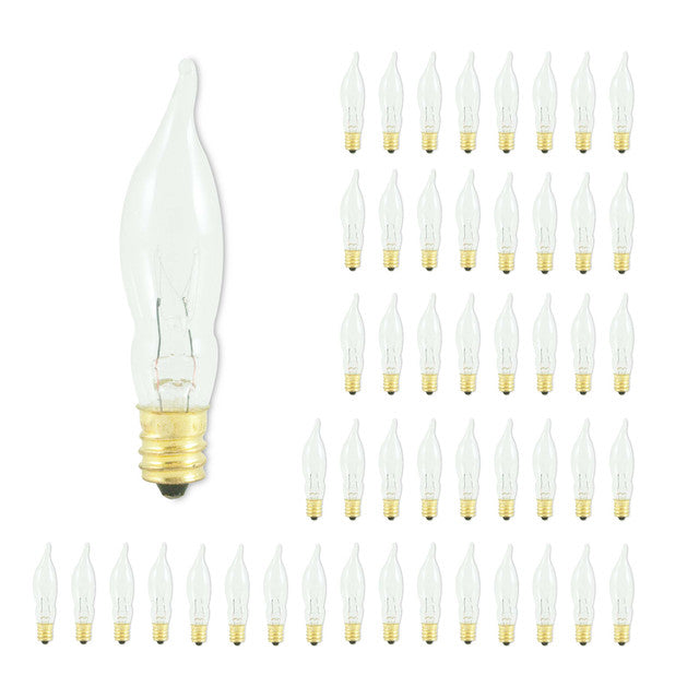 403307 - Bent Tip CA5 Decorative Candelabra Bulb - 7.5 Watt - 50 Pack