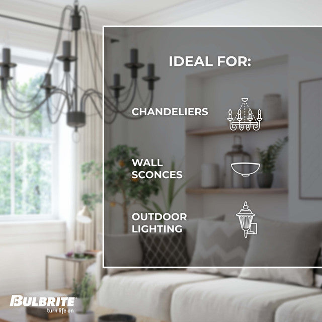 403307 - Bent Tip CA5 Decorative Candelabra Bulb - 7.5 Watt - 50 Pack