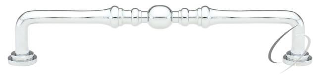 86130US26 Spindle Cabinet Pull 4" Center To Center Bright Chrome Finish