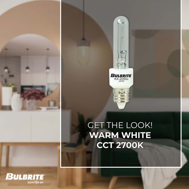 473160 - Krypton KX- 2000 Clear T3 Mini Candelabra Bulb - 60 Watt - 2 Pack