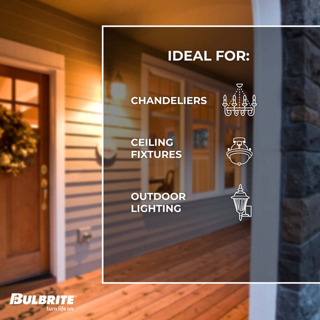 132510 - Nostalgic Thread Candelabra ST15 Light Bulb - 25 Watt - 4 Pack