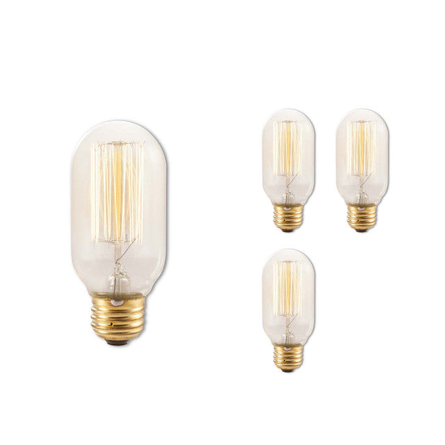 134015 - Nostalgic Thread T14 Light Bulb - 40 Watt - 4 Pack