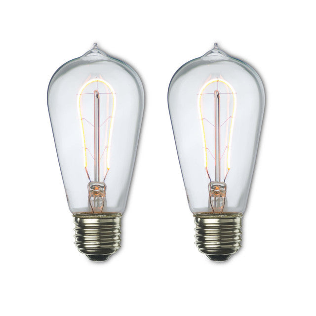 776513 - Filaments Curved ST18 LED Light Bulb - 4 Watt - 2200K - 2 Pack