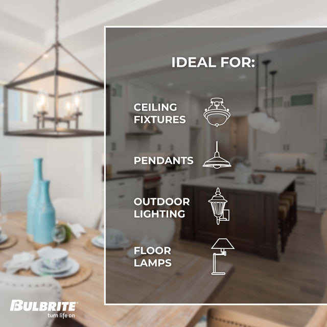 776775 - Filaments Dimmable G25 Clear LED Light Bulb - 8.5 Watt - 2700K - 4 Pack