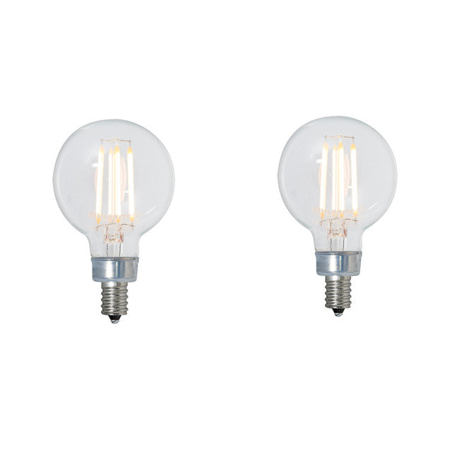 776906 - Filaments Dimmable G16 LED Light Bulb - 2.5 Watt - 2100K - 3 Pack