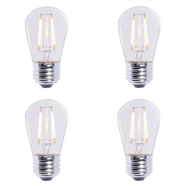 776851 - Filaments Dimmable S14 LED Light Bulb - 2.5 Watt - 2700K - 4 Pack