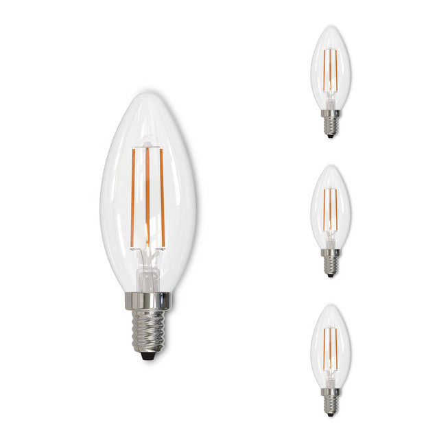 776756 - Filaments Dimmable B11 LED Light Bulb - 4 Watt - 2700K - 4 Pack