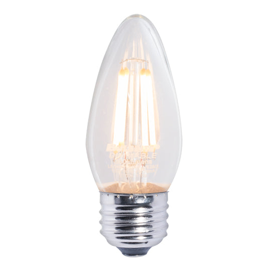 776862 - Filaments Dimmable B11 Medium Base LED Light Bulb - 4.5 Watt - 2700K - 4 Pack