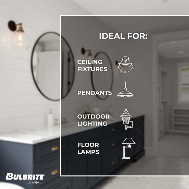 776767 - Filaments Dimmable ST18 LED Light Bulb - 8.5 Watt - 2700K - 2 Pack