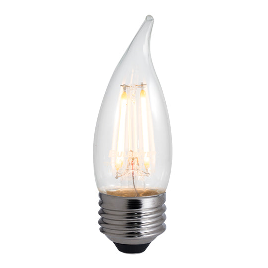 776875 - Filaments Dimmable Bent Tip Medium Base CA10 LED Light Bulb - 4.5 Watt - 2700K - 4 Pack