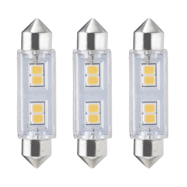 770611 - Specialty Mini 12V/24V T3 LED Light Bulb - 0.8 Watt - 3000K - 3 Pack