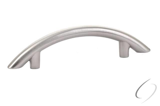 86153US15 Arch Drawer Cabinet Pull 3" Center To Center Satin Nickel Finish
