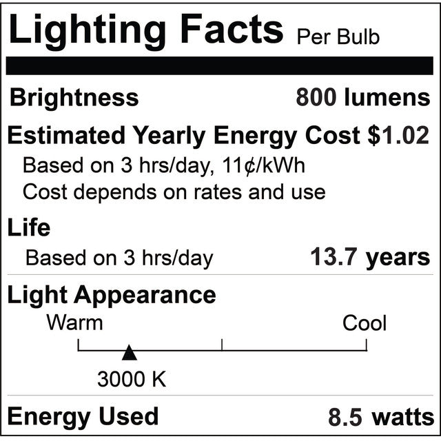 776510 - Filaments Curved ST18 LED Light Bulb - 2 Watt - 2200K - 2 Pack