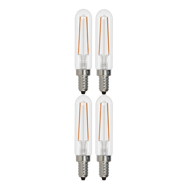 776880 - Filaments Dimmable Tubular T6 LED Light Bulb - 2.5 Watt - 2700K - 4 Pack