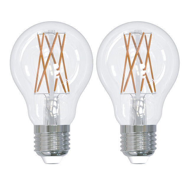 776813 - Filaments Dimmable A19 LED Light Bulb - 9 Watt - 2700K - 2 Pack