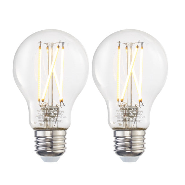 776774 - Filaments Supports A19 LED Light Bulb - 8.5 Watt - 2700K - 2 Pack