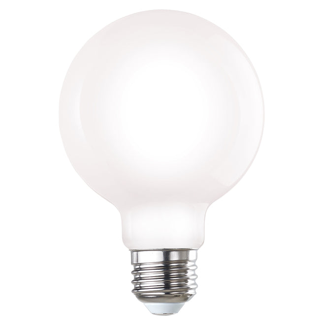 776633 - Filaments Dimmable G25 Milky LED Light Bulb - 7 Watt - 4000K - 8 Pack