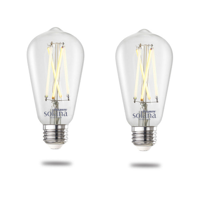 291125 - Wi-Fi Smart Tunable White ST18 LED Light Bulb - 8 Watt - 2200K-6500K - 2 Pack
