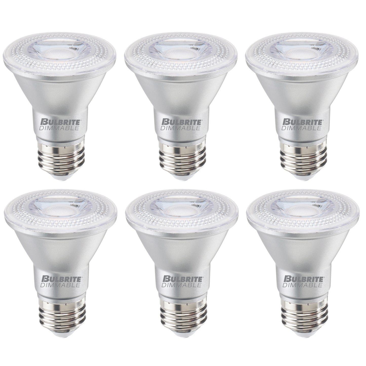 772752 - Dimmable Wet Rated PAR20 LED Flood Light Bulb - 7 Watt - 2700K - 6 Pack