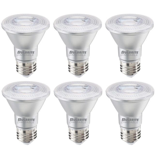 772752 - Dimmable Wet Rated PAR20 LED Flood Light Bulb - 7 Watt - 2700K - 6 Pack