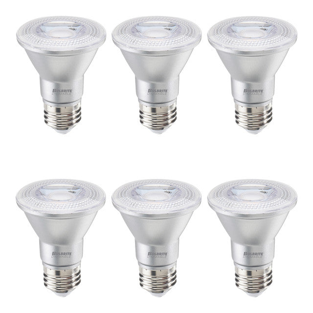 772756 - Dimmable Wet Rated PAR20 LED Flood Light Bulb - 7 Watt - 3000K - 6 Pack