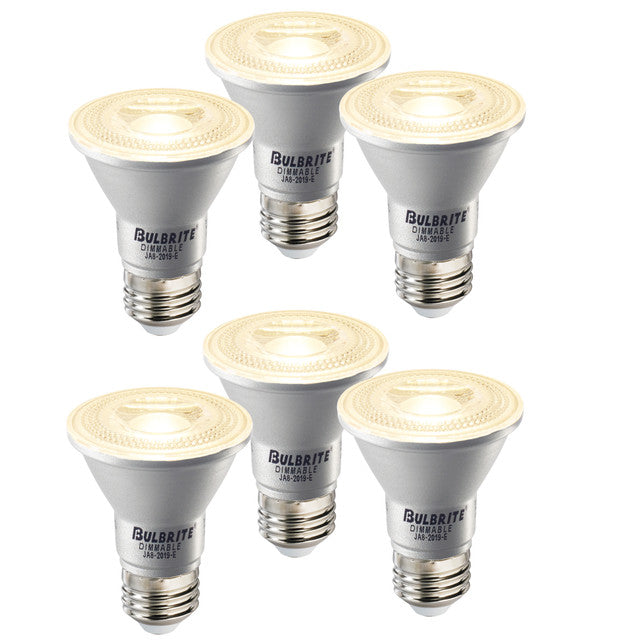 772262 - Dimmable Wet Rated PAR20 LED Light Bulb - 6.5 Watt - 2700K - 6 Pack