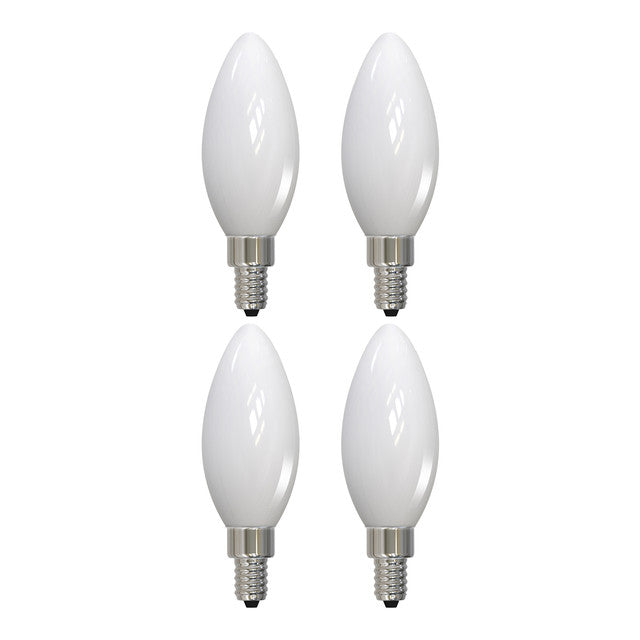 776888 - Filaments Dimmable B11 Milky LED Light Bulb - 5 Watt - 3000K - 4 Pack
