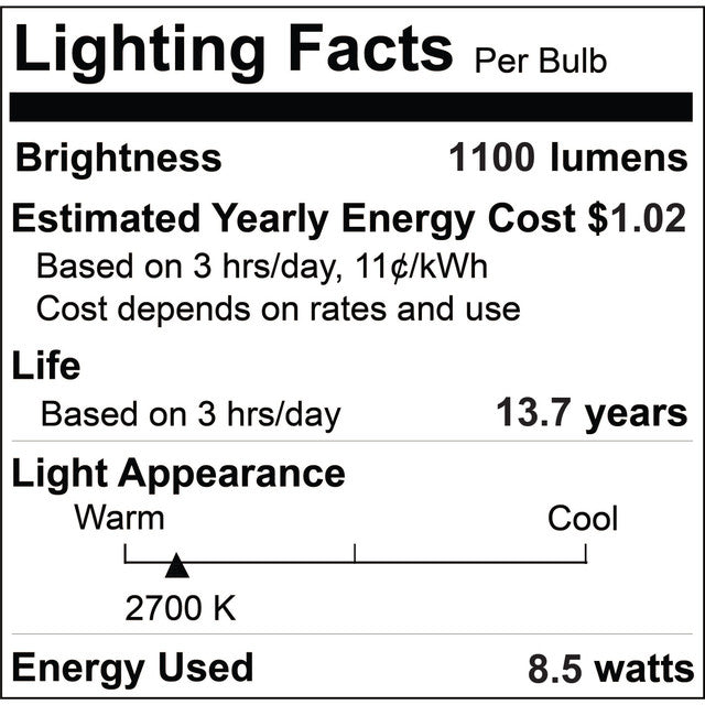 776888 - Filaments Dimmable B11 Milky LED Light Bulb - 5 Watt - 3000K - 4 Pack